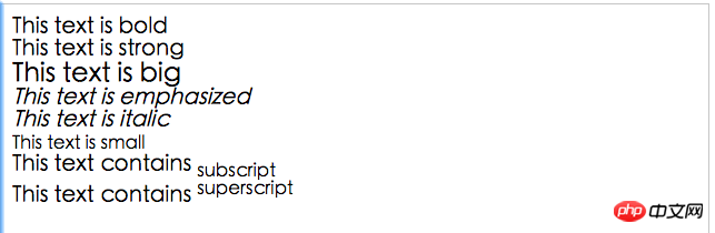 关于HTML 文本格式化的代码