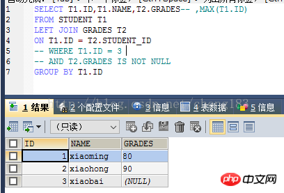 关于mysql max 与 where 间的执行问题小结