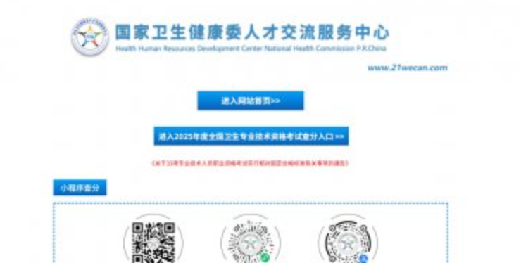 中国卫生人才网官网 中国卫生人才网官网入口