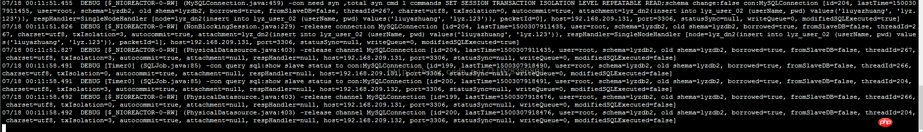Mycat读写分离在MySQL主从复制基础上实现的实例