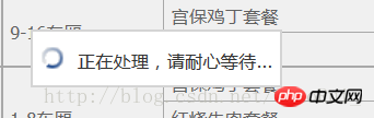 CSS制作“正在加载”提示框