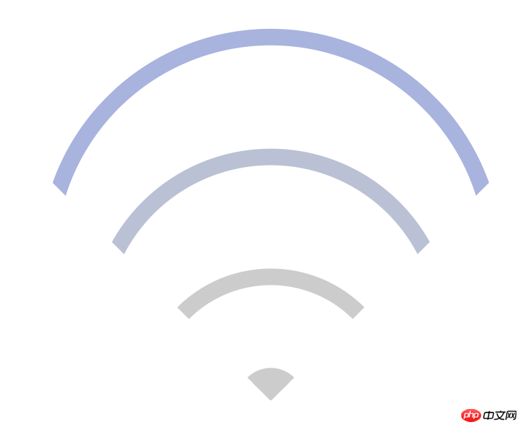 css3实现wifi信号形状