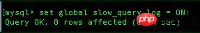 MySQL自动记录慢查询日志实例