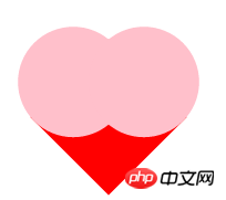 CSS画出红色爱心