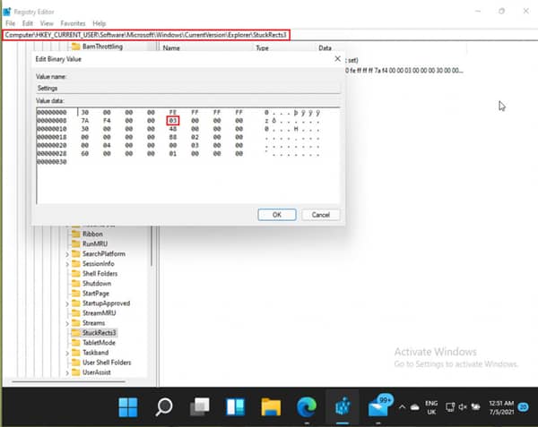 win11任务栏怎么固定在顶部？