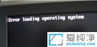 Win10系统开机提示error loading operating system错误