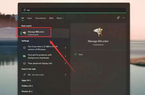 Win11怎么加密硬盘分区？