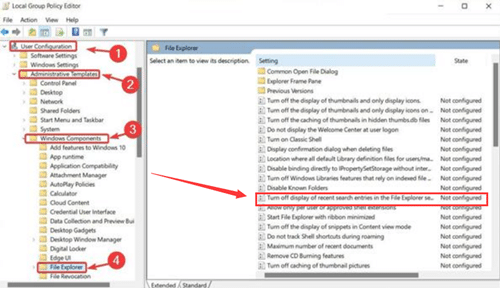 Win11系统如何关闭资源管理器搜索记录？