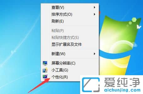 Win7 64位纯净版怎么更换主题