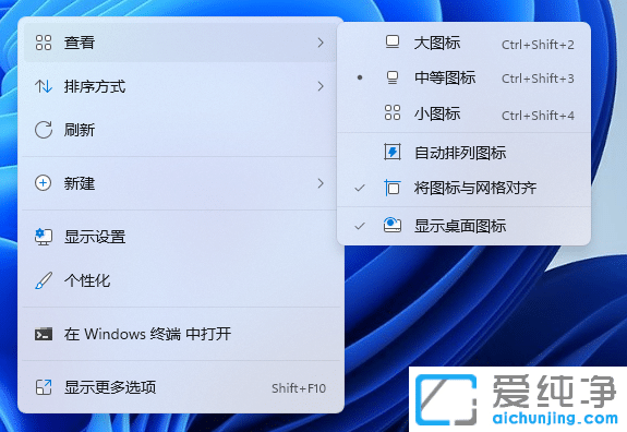 Win11桌面怎么设置图标随意摆放
