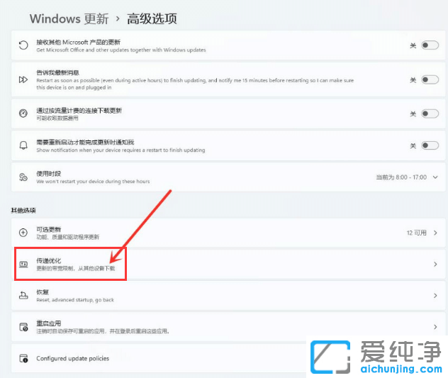 window11传递优化如何设置