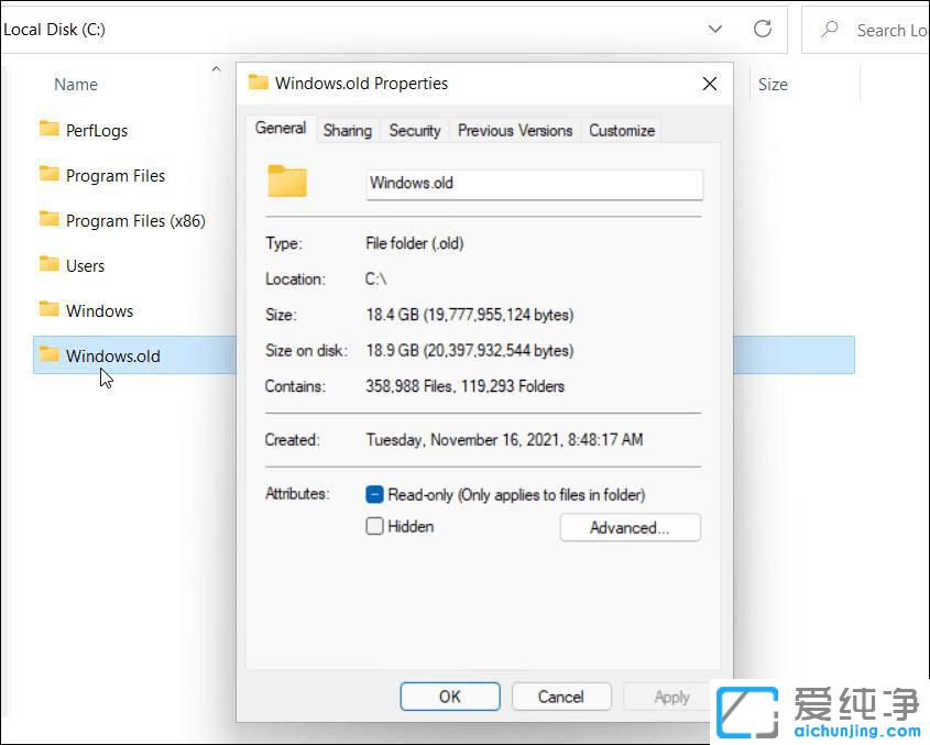 Win11系统如何删除windows.old文件夹？