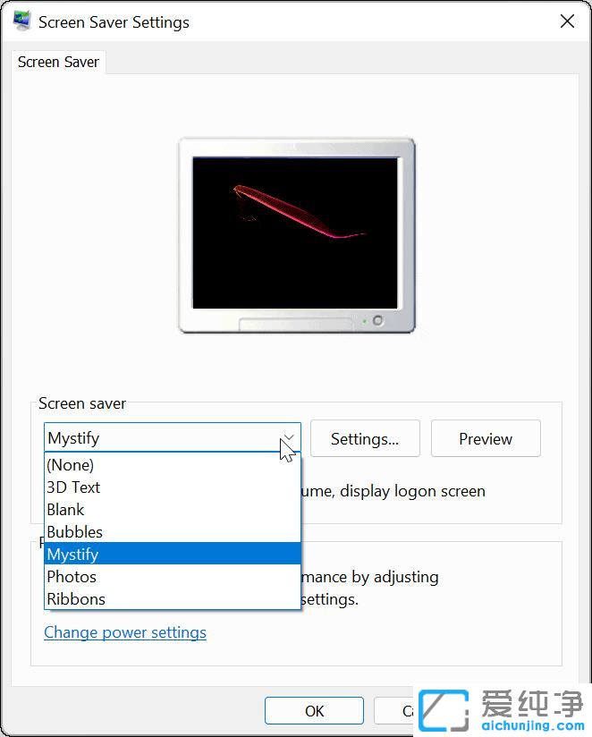 win11系统的屏幕保护怎么设置?
