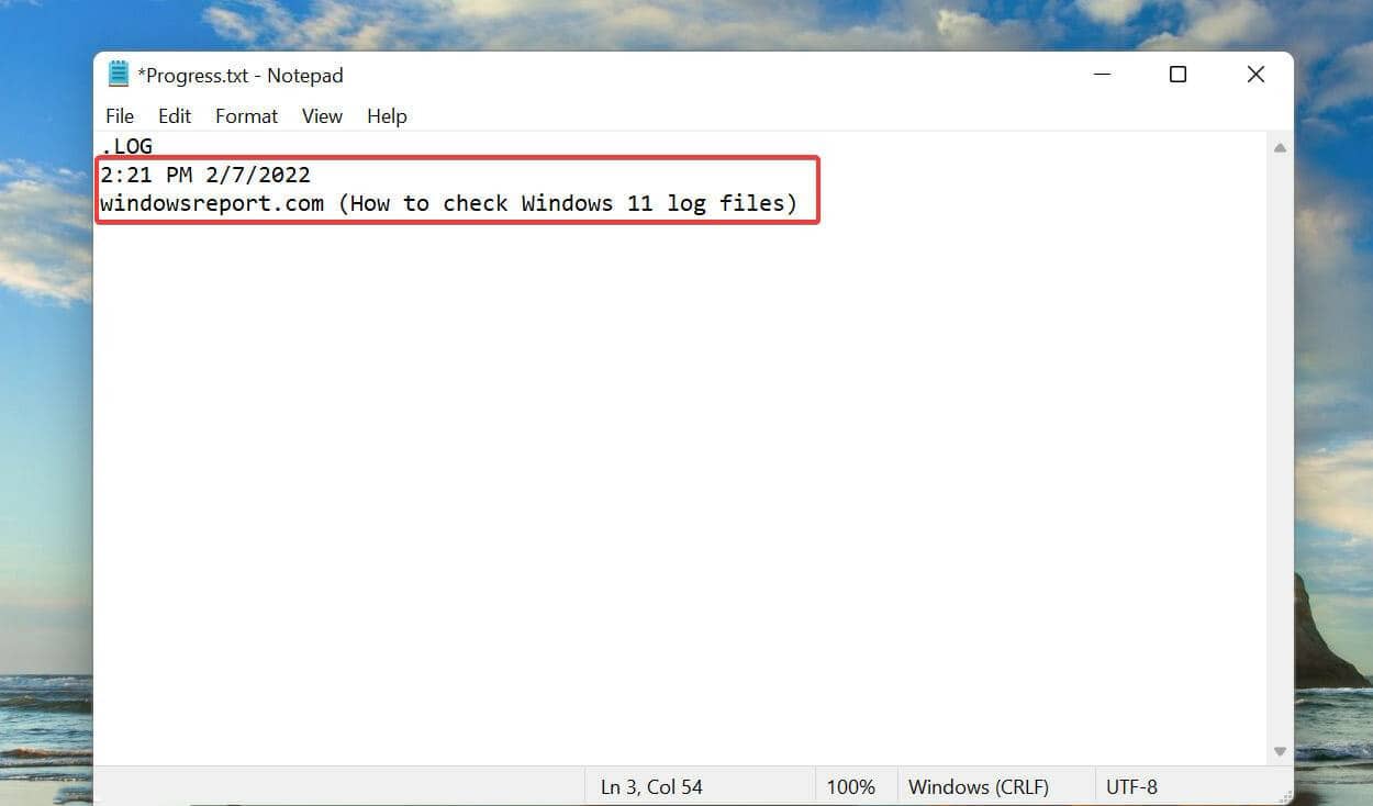 Win11系统怎样让记事本自动记录修改时间