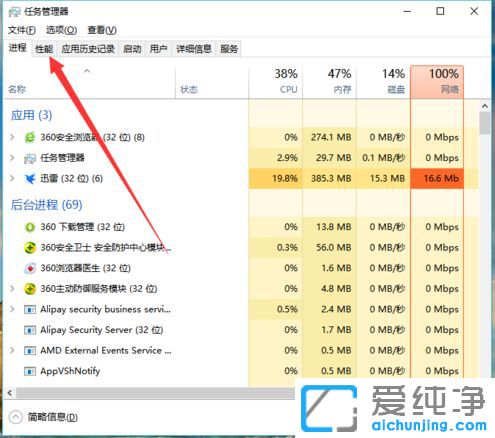 Win10纯净版系统怎么查看实时网速
