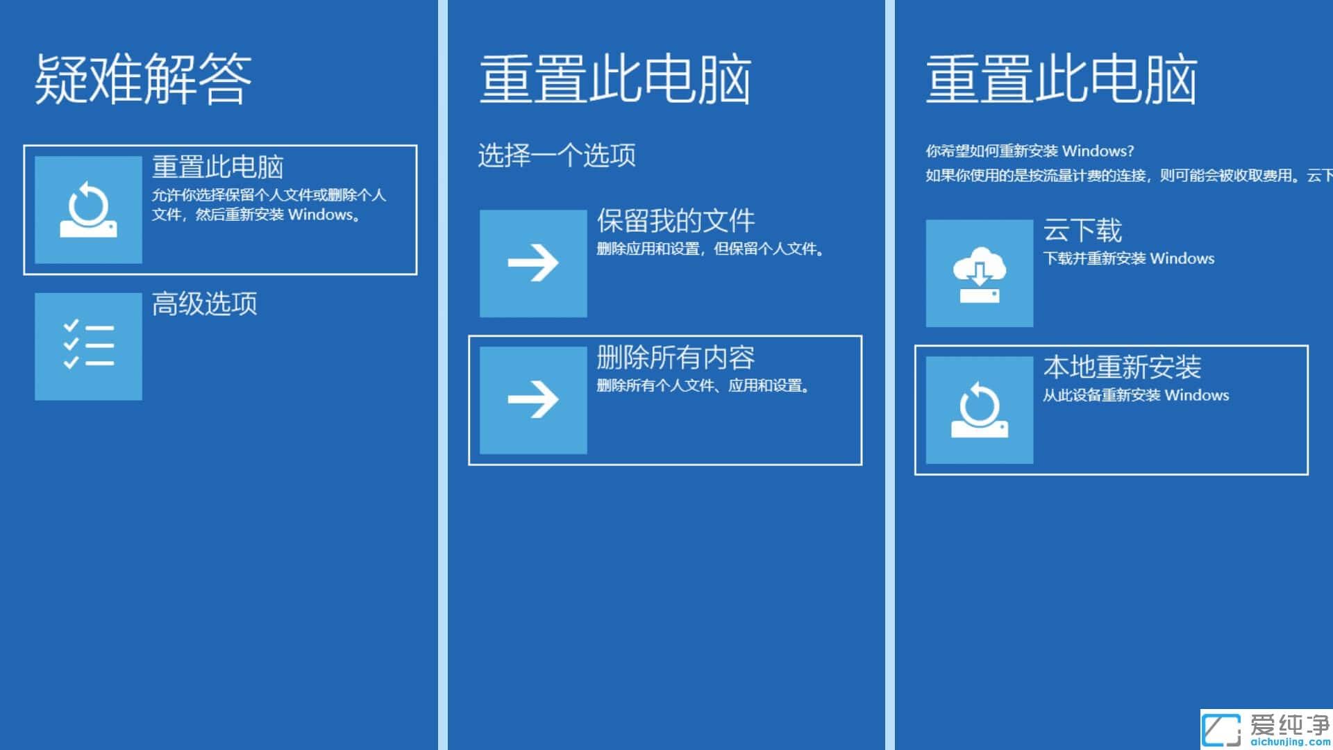 win11重置电脑注意事项