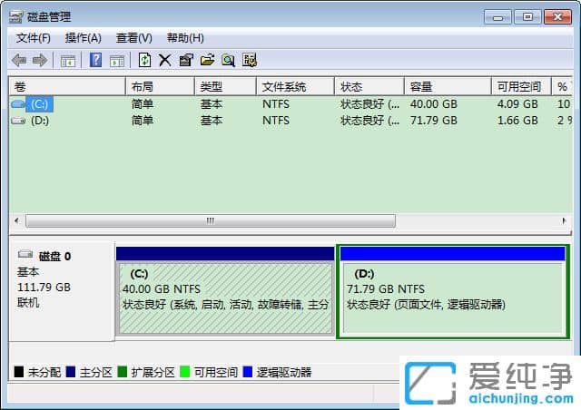 Win7系统的磁盘管理在哪里