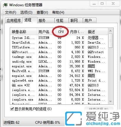 Win7系统如何降低CPU占用率