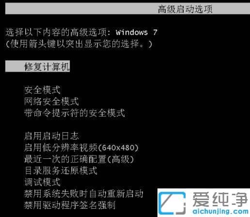 win7系统开机黑屏左上角白杠闪动的修复方法