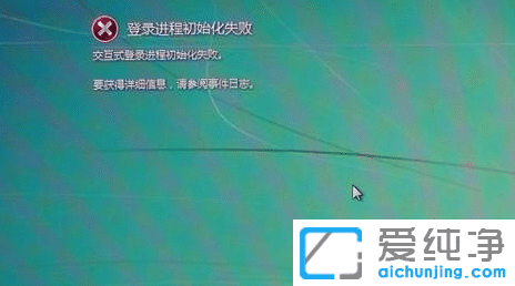 Win7纯净版交互式登录进程初始化失败怎么办？