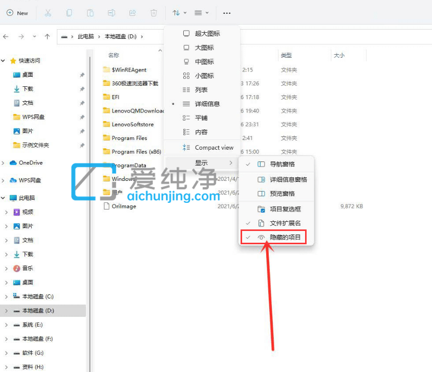 win11怎么查看隐藏文件夹-如何查看Win11的隐藏文件