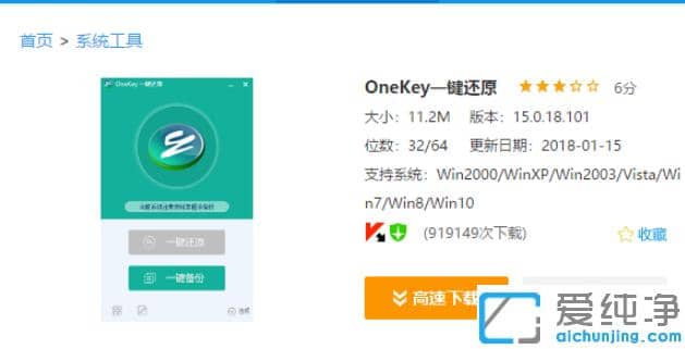 使用onekey ghost一键快速装win10纯净版教程