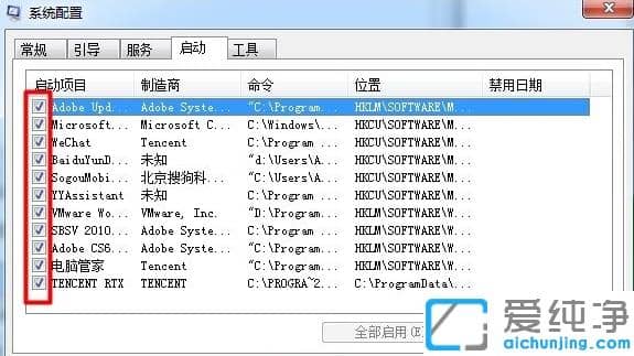 分享设置win7纯净版系统开机启动项步骤