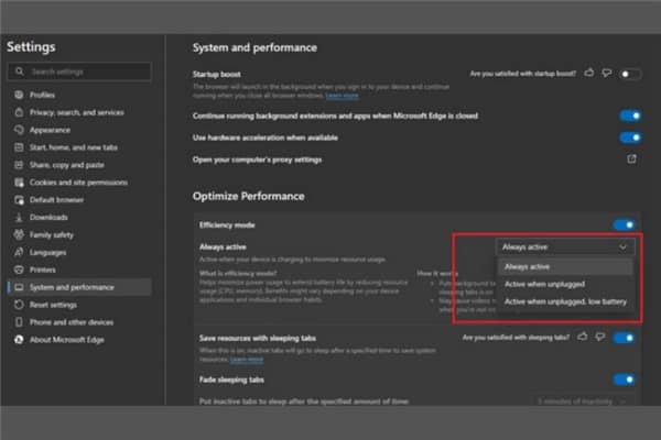 Win11系统如何启用Edge效率模式