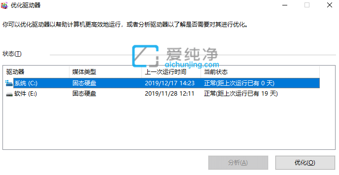 Win10磁盘碎片整理程序在哪打开_window10怎么进行磁盘碎片整理