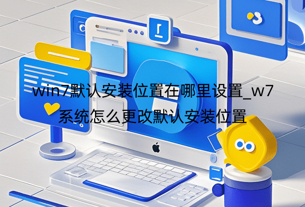 win7默认安装位置在哪里设置_w7系统怎么更改默认安装位置