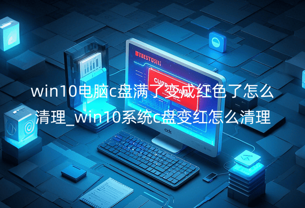 win10电脑c盘满了变成红色了怎么清理_win10系统c盘变红怎么清理