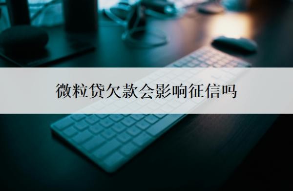 微粒贷欠款会影响征信吗？贷款不还会怎样？