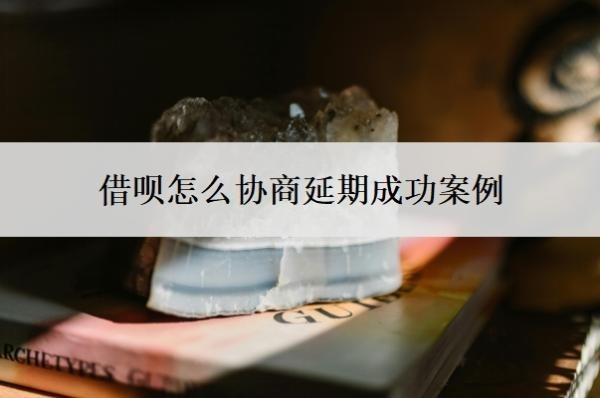 借呗怎么协商延期成功案例，延期成功后在哪里看？