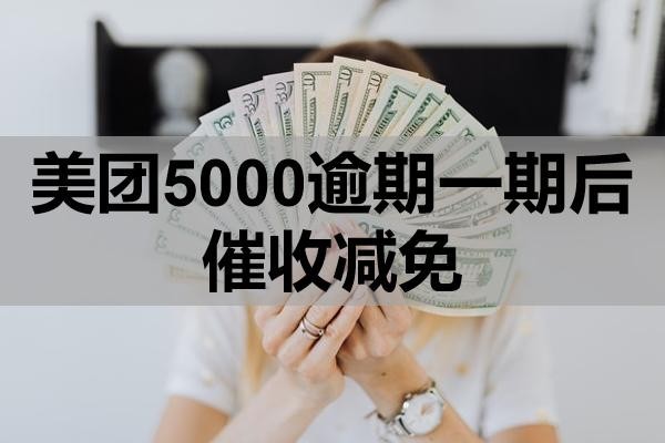 美团5000逾期一期后催收减免政策有哪些？怎么操作？